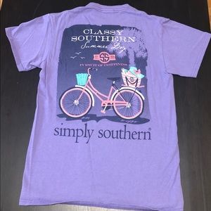 Light purple Simply Southern tee